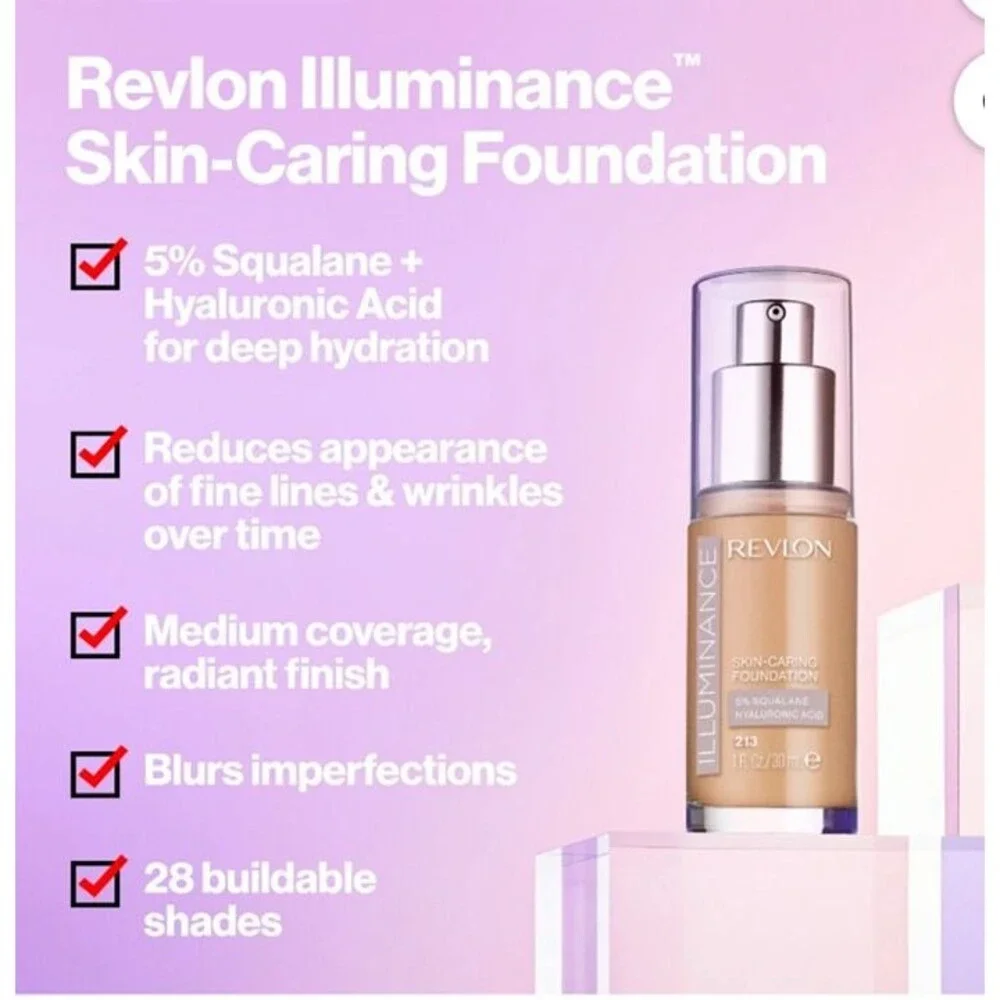 Revlon Illuminance Skin-Caring Liquid Foundation 1 fl. oz. Rich Mahogany 2 Pack